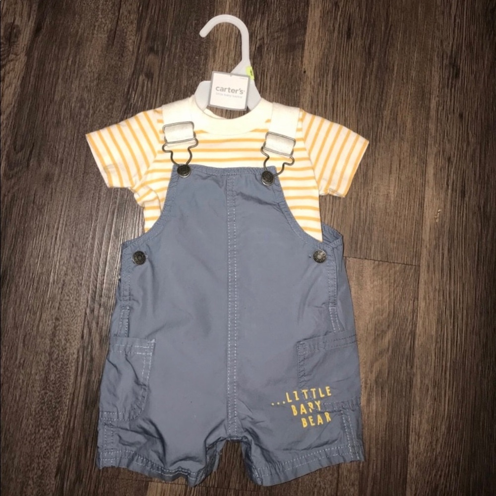 Carter’s Little Baby Bear Overall Shorts Set